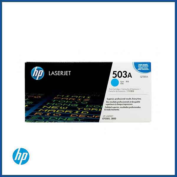 HP 503A (Q7581A) Cyan LaserJet Toner Cartridge 